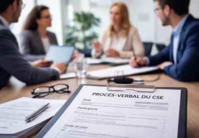 Proces verbal du CSE en reunion aspect ratio 830 550
