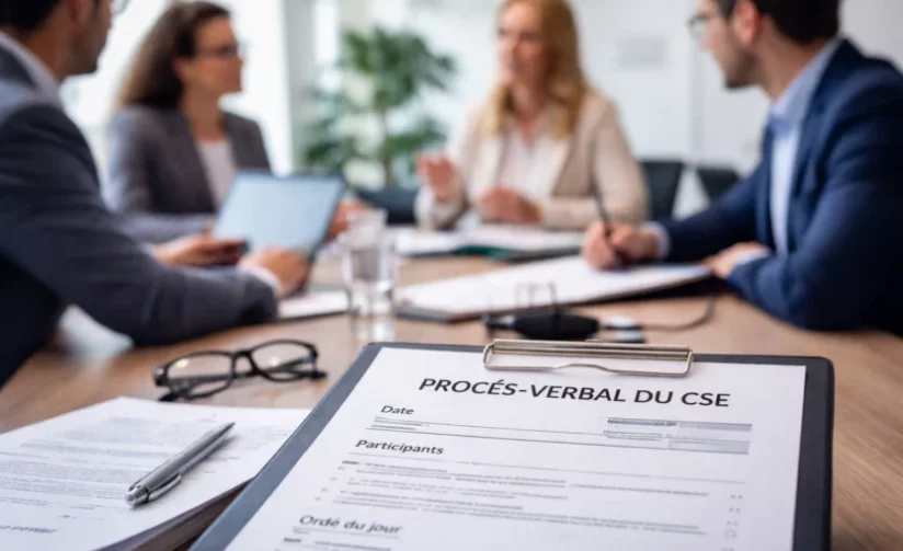 Proces verbal du CSE en reunion aspect ratio 830 550